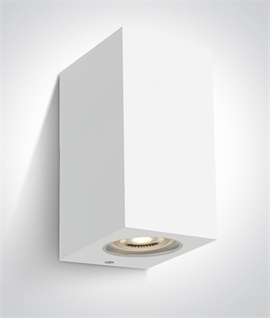 Budget Up & Down Block Cube Wall Light - IP65 Rated