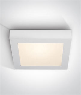 Square White 30w Flush CCT LED Ceiling Light