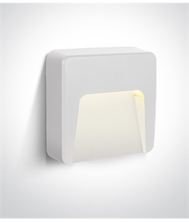 White LED Low Level 1.5w Wall Light - IP65 Indoor or Outdoor