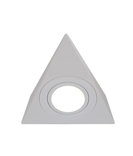 Triangular Design Cabinet Light - White with Frosted Glass