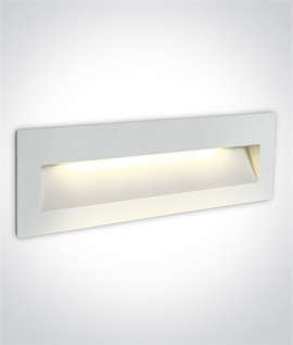 Wide LED Wall Recessed Light - IP65 for Indoor or Outdoor