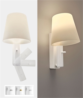 Integral Adjustable Arm Bedside Wall Light