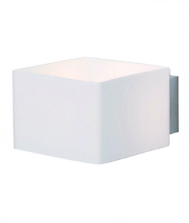 Cube Glass Up & Down Wall Light - Can be Swivelled 