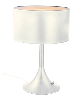 Modern Stylish Drum Table Lamp with Built-in Dimmer