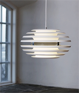 Larger 10 Disc Scandinavian Layered Light Pendant 