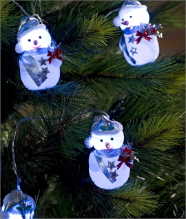 Indoor Christmas Snowmen - Blue