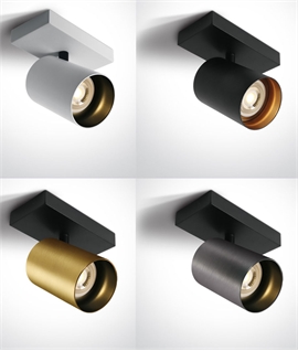 Adjustable Single Spot Light on Wide Plate