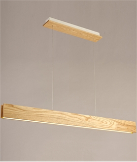 Arnold Linear Suspended LED Pendant - Oak