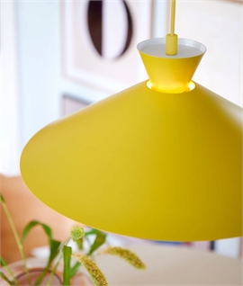 Cone Light Pendant 45cm - Yellow, White, Grey or Black