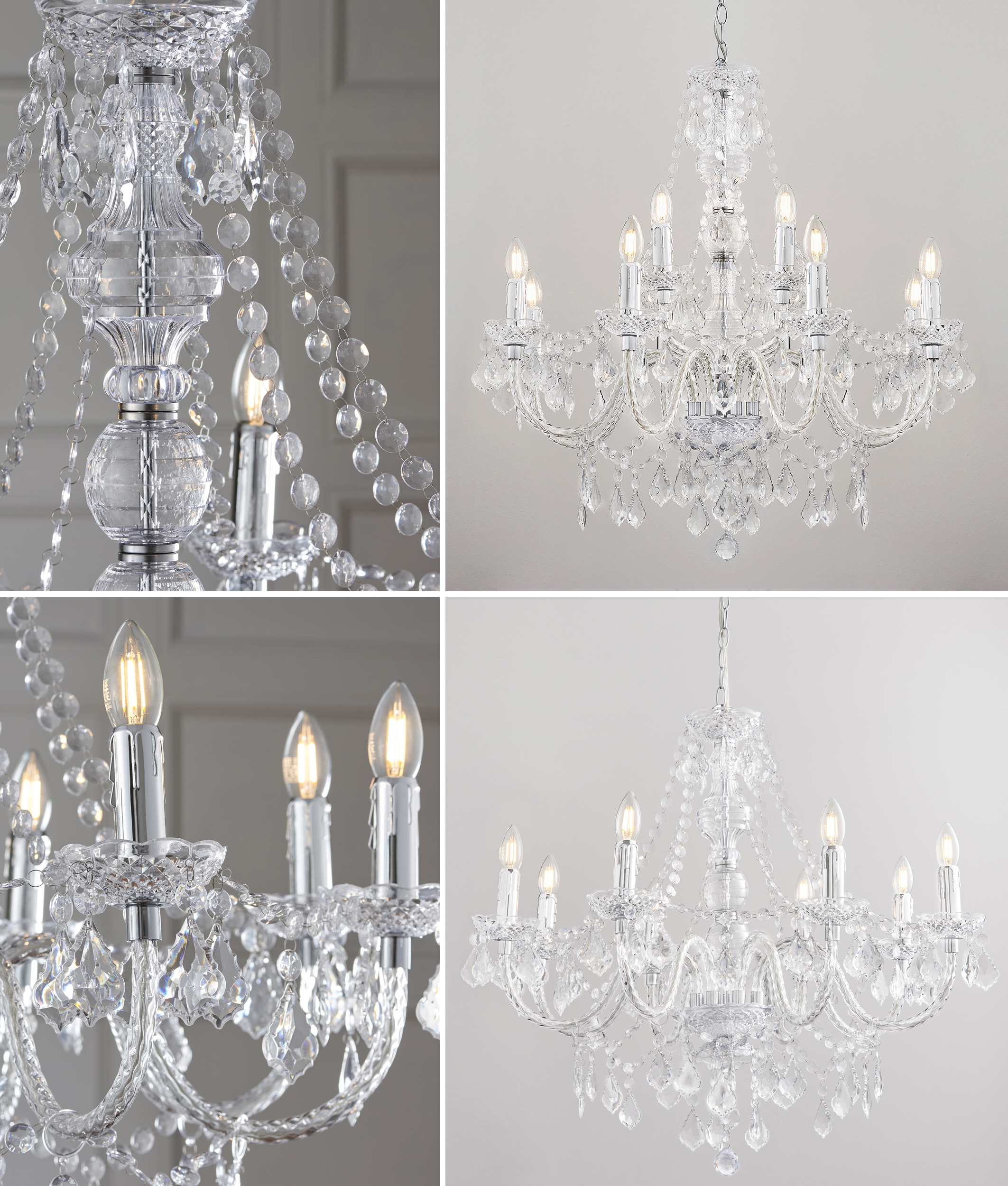 Black shop acrylic chandelier