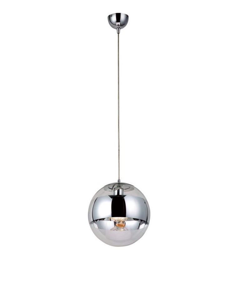 Glass Ball Pendant With Chrome Band Er Than Tom Dixon Mirror Tap To Expand