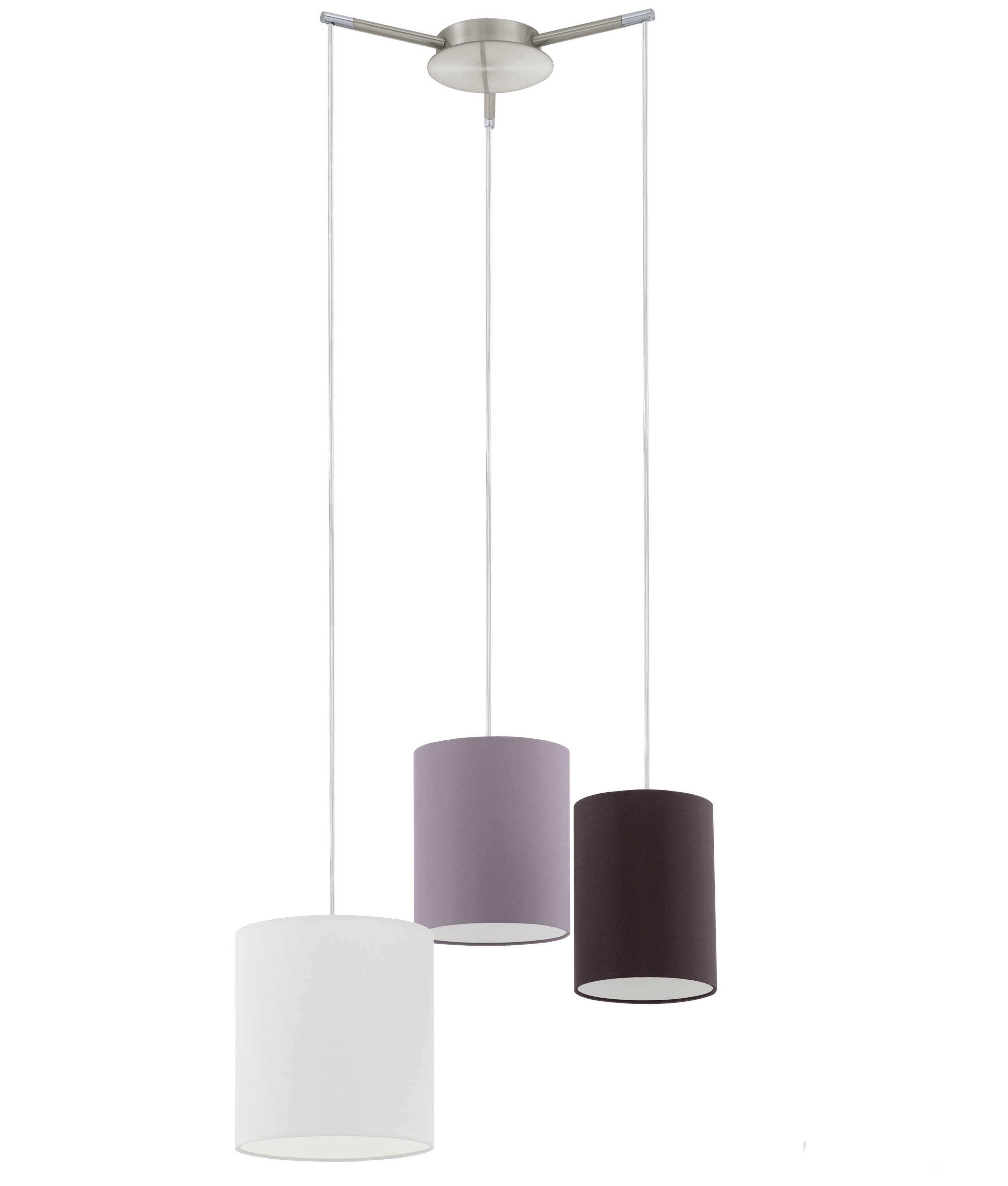 Triple Shade Pendant From One Ceiling Rose