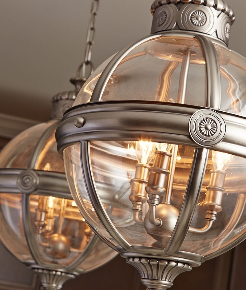 Vintage Orb Style Antique Nickel And Glass Chandelier Vintage Orb Glass Antique Nickel Pendant