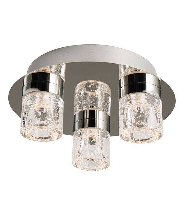 Flush Mounted Glass Ceiling Light With Unique Bubble Effect - Bubble Effect Ceiling Light Flush Mounted Glass Ceiling Light With Unique Bubble Effect - Bubble Effect Ceiling Light