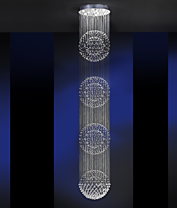 Crystal Long Drop Pendant 4m