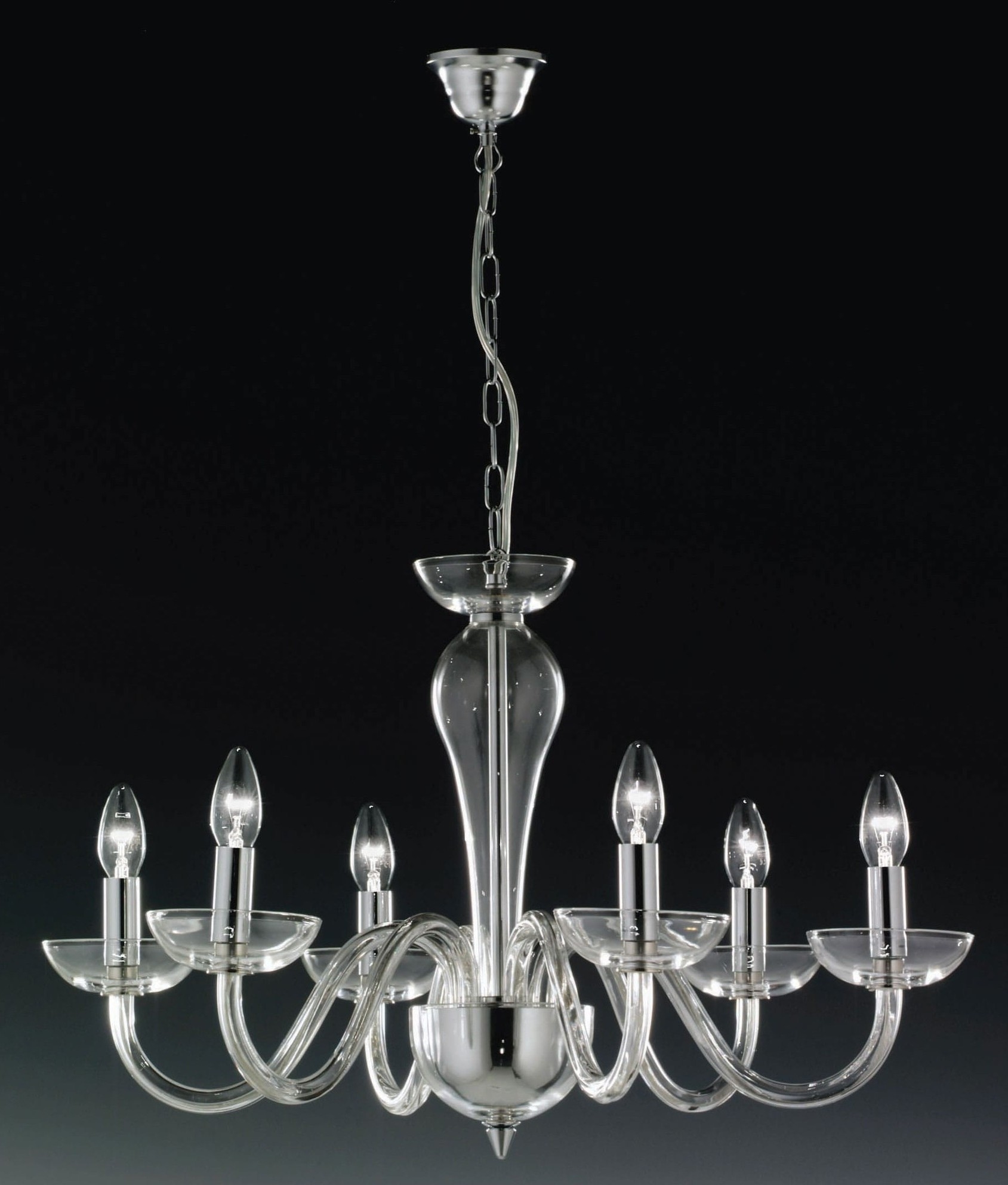 Ghost Lead Crystal Chandelier