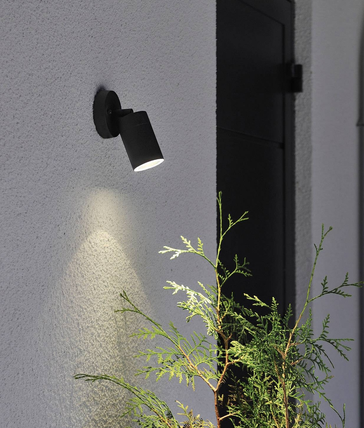 Adjustable Spotlight For Gu10 Mains, Exterior Wall Mounted Spotlights