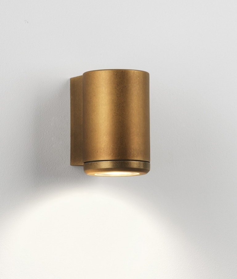 Antique Brass Single Lamp Coastal Wall Light