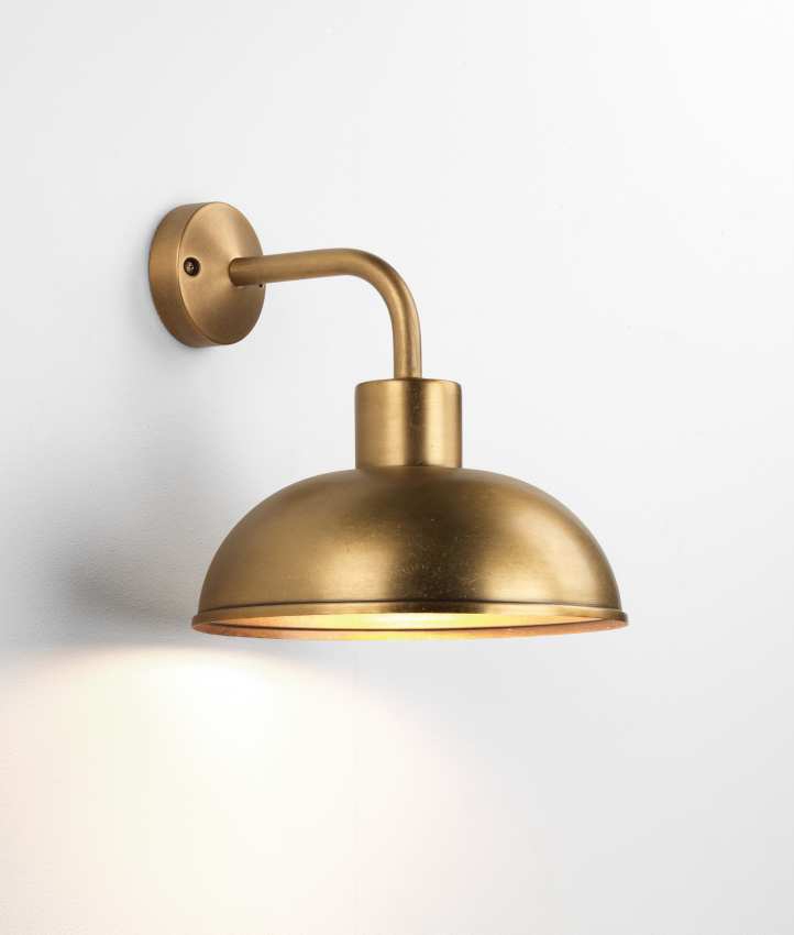 Antique Brass Finished Wall Light for Coastal Areas