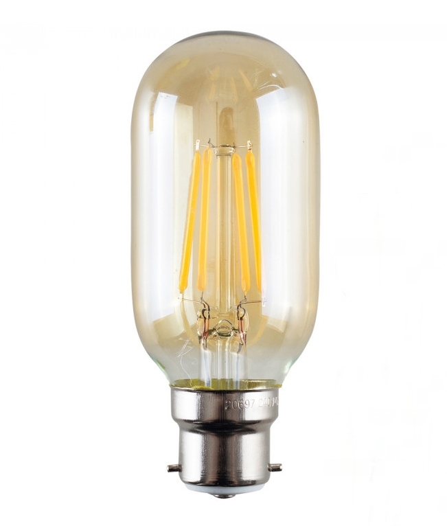 Uændret flydende udbrud LED B22d Filament Lamp in a Tube Style