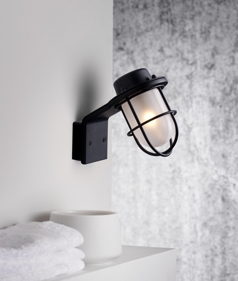 marine styled wall light polished chrome or black marine styled wall light polished chrome or black