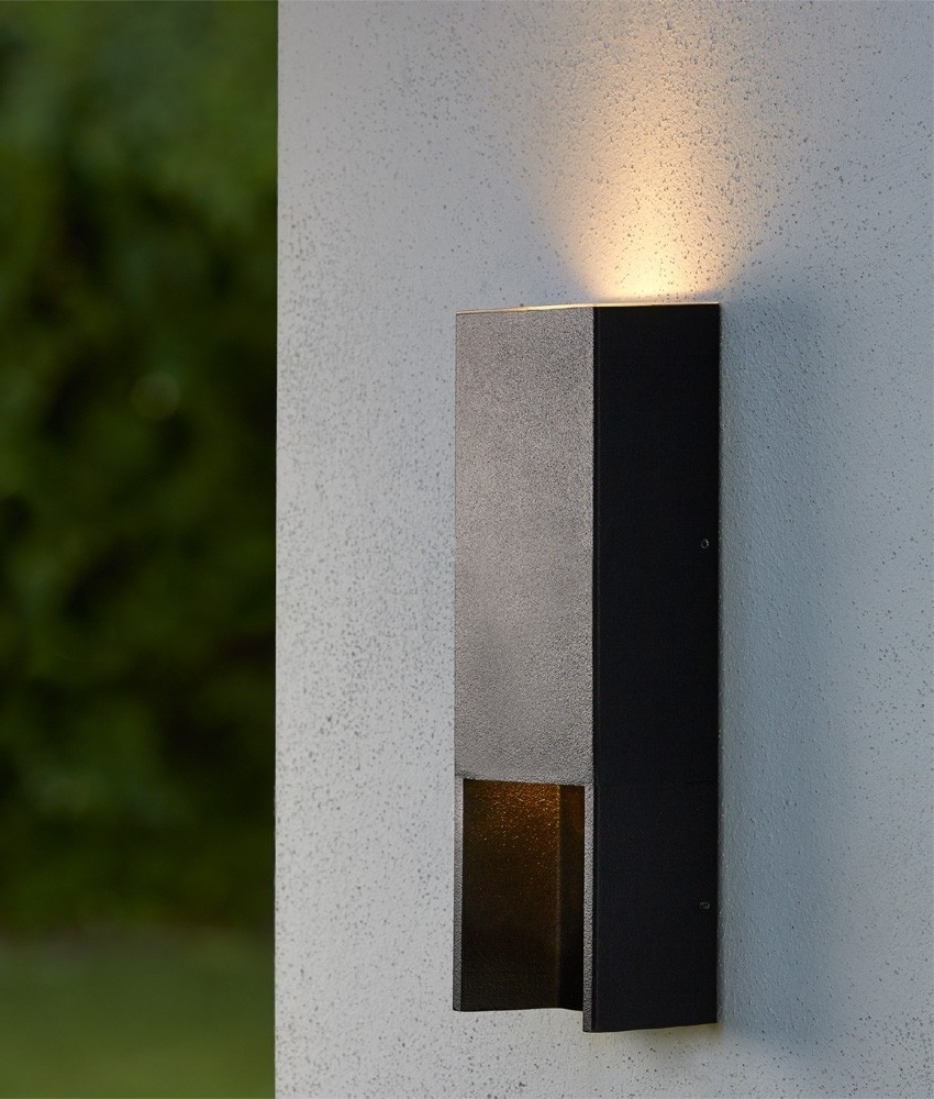 Black Rectangular Up and Down Exterior Wall Light Black Rectangular Up and Down Exterior Wall Light