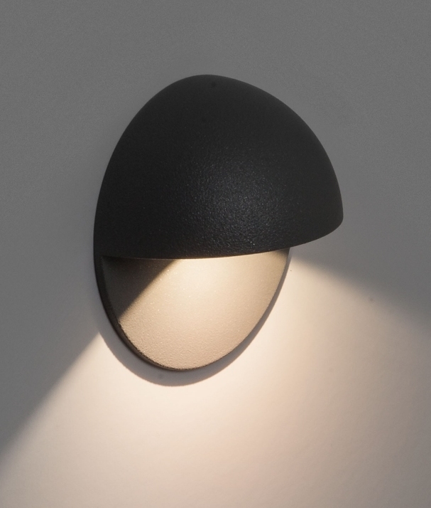 Round Half Dome Led Wall Light Ip65 Rated Tap To Expand