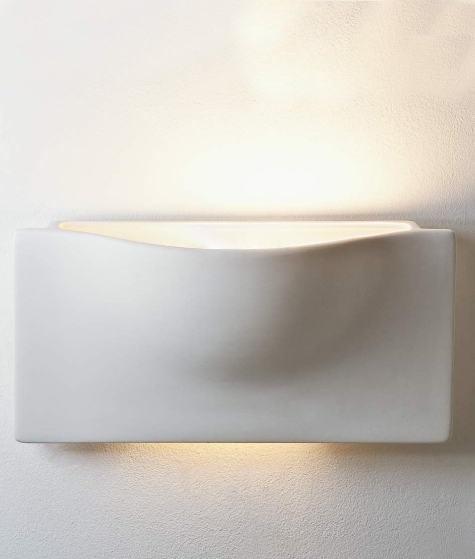Ceramic Pocket Wall Light Up Down Light Distribution