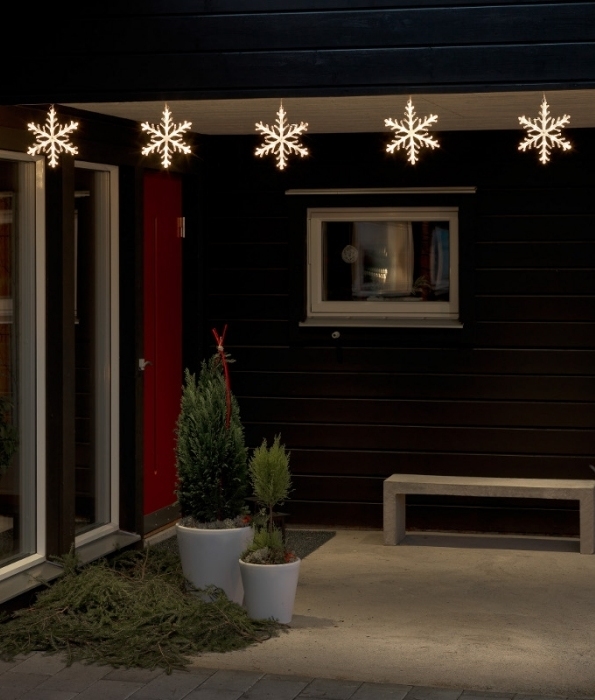 Outdoor christmas lights snowflakes deals