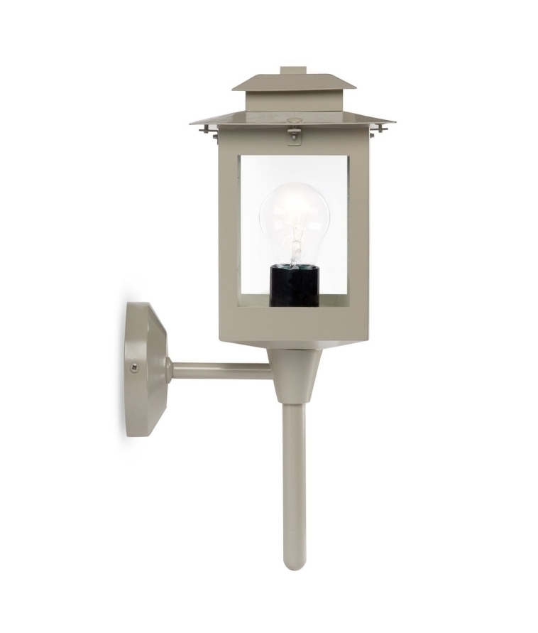 Exterior coach light in traditional style with a modern clay coloured finish - IP44 rated from ...