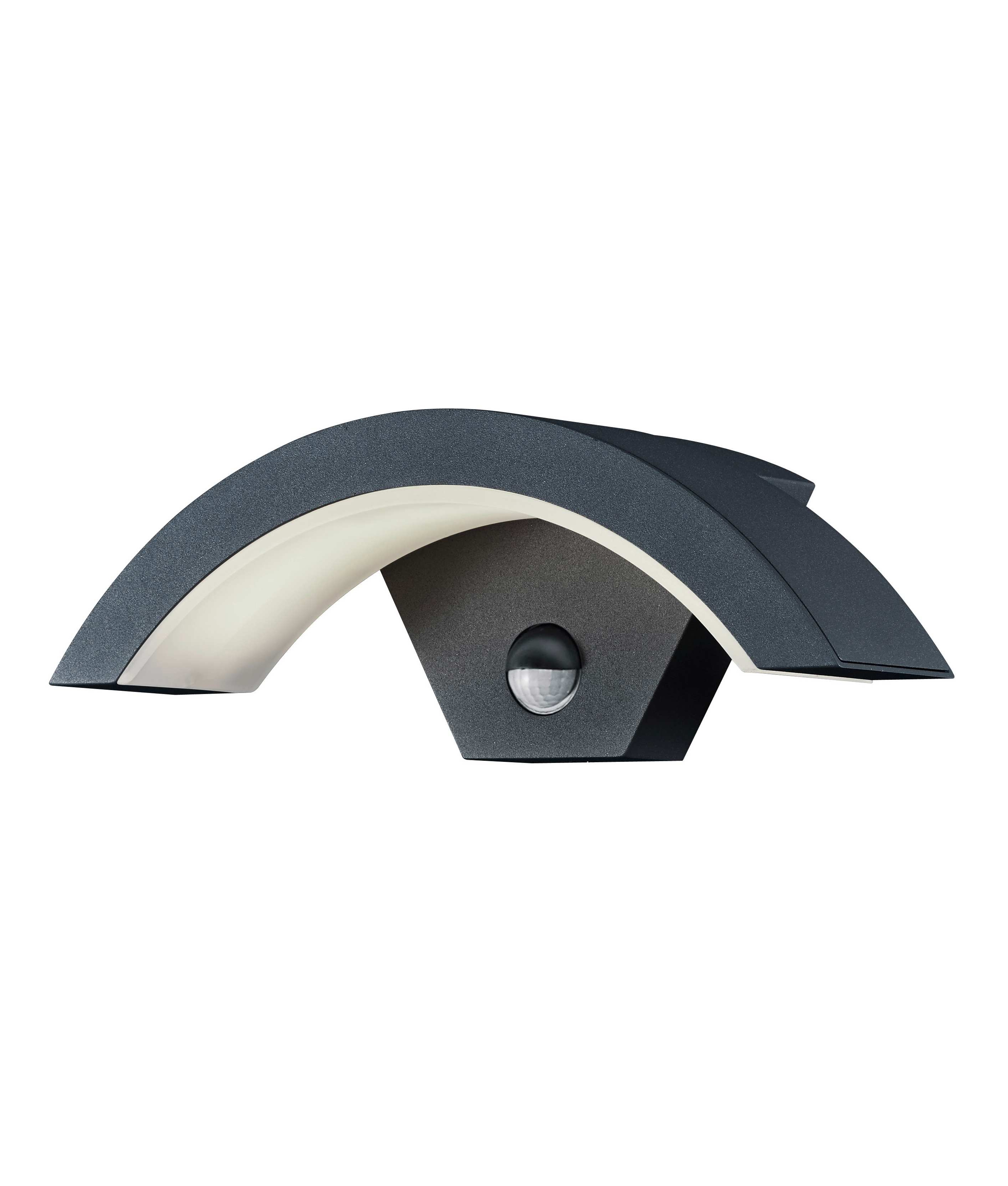crescent led exterior wall light with pir crescent fluorescent lighting