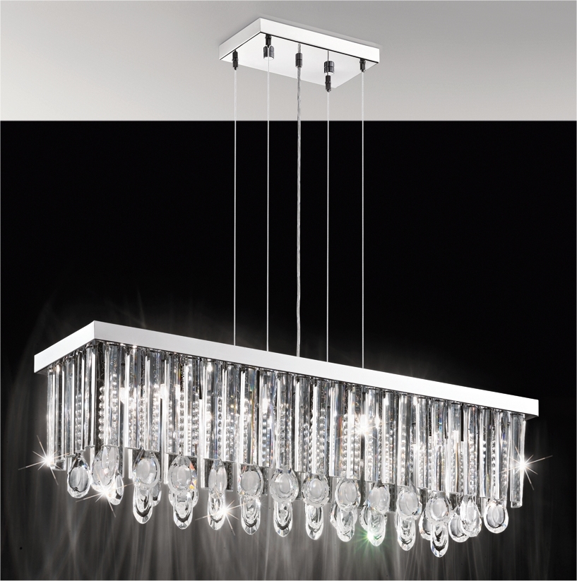 Crystal Droplet Wide Ceiling Light Crystal Droplet Ceiling Light 2 Sizes