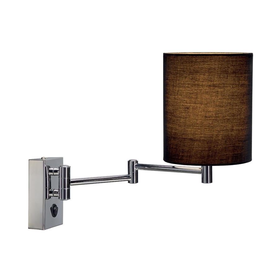 Traditional Extendable Wall Lamp with Shade