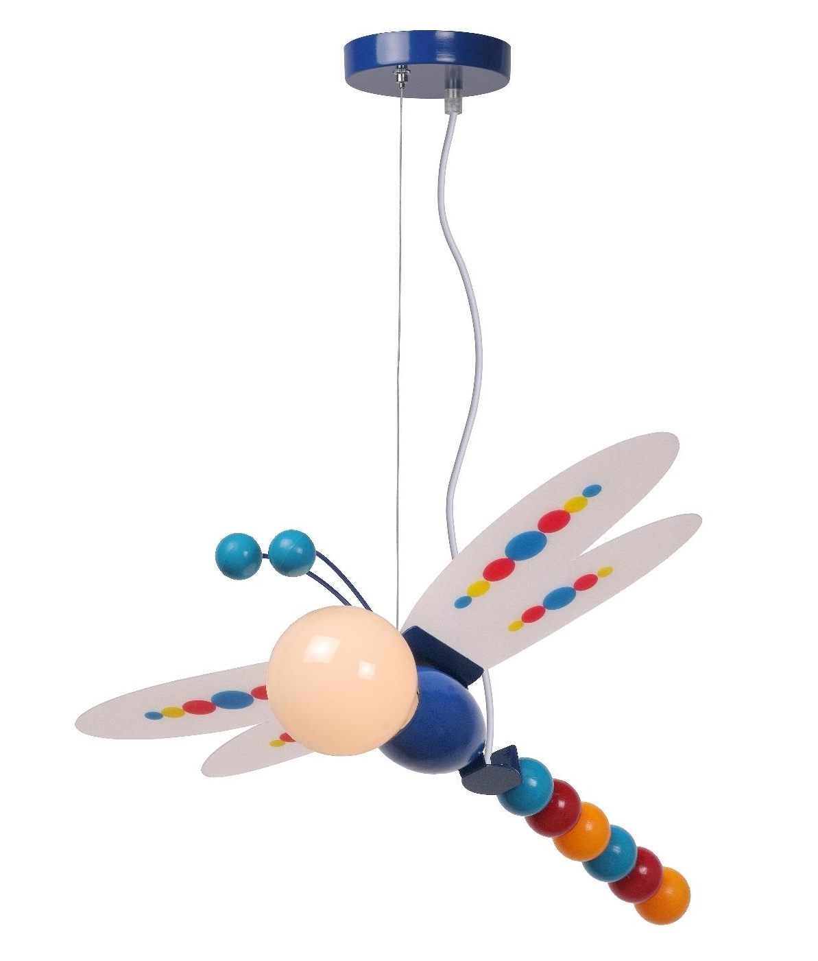 Multi Coloured Childrens Dragonfly Pendant