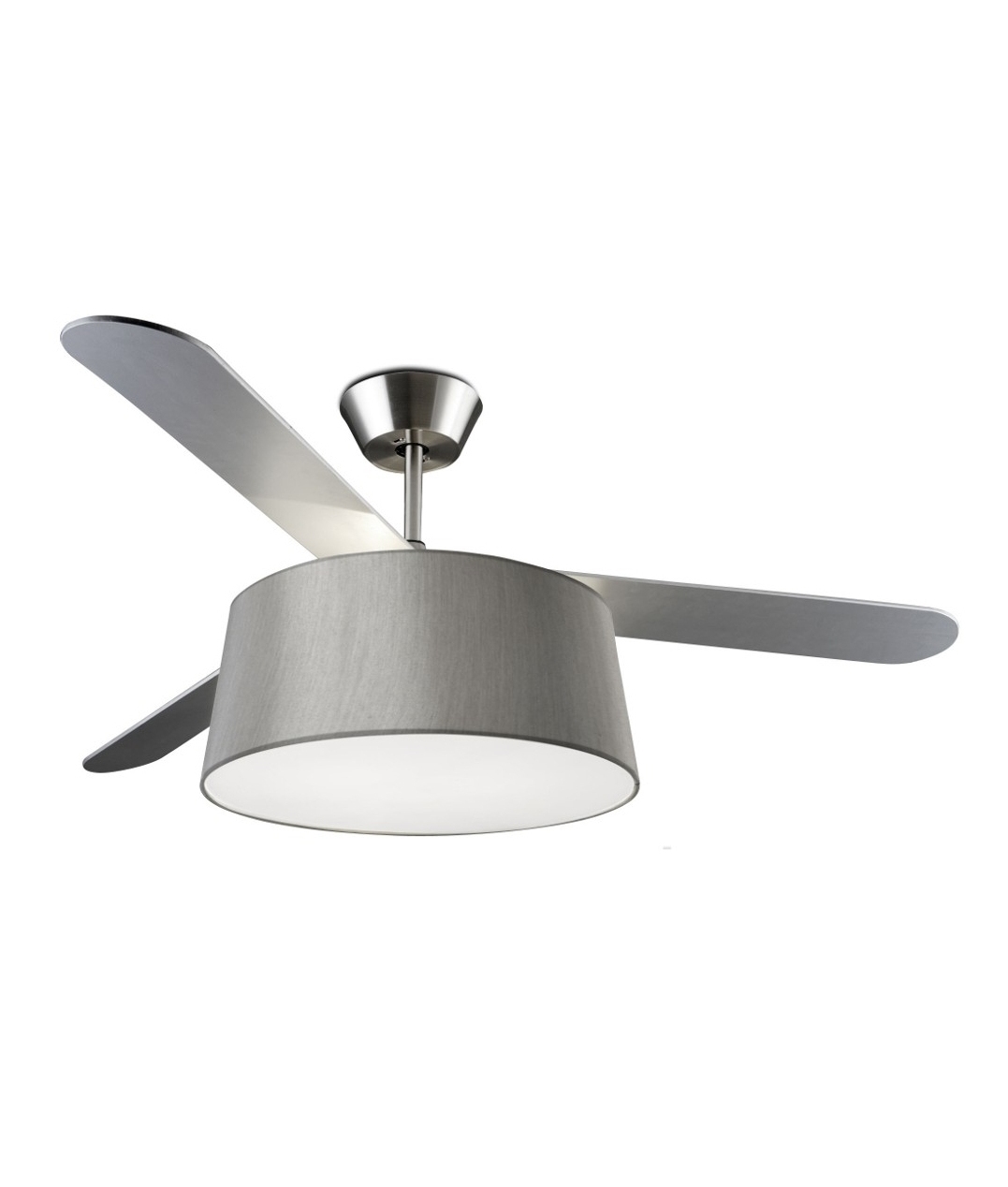 Modern Ceiling Fan With Light and Drum Shade