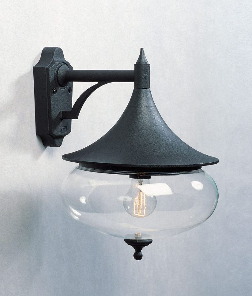 Classy Bracket Wall Light with Clear Globe