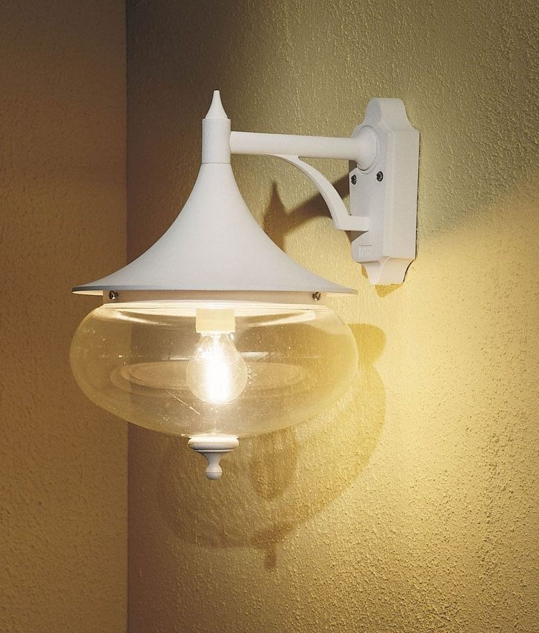 Classy Bracket Wall Light with Clear Globe