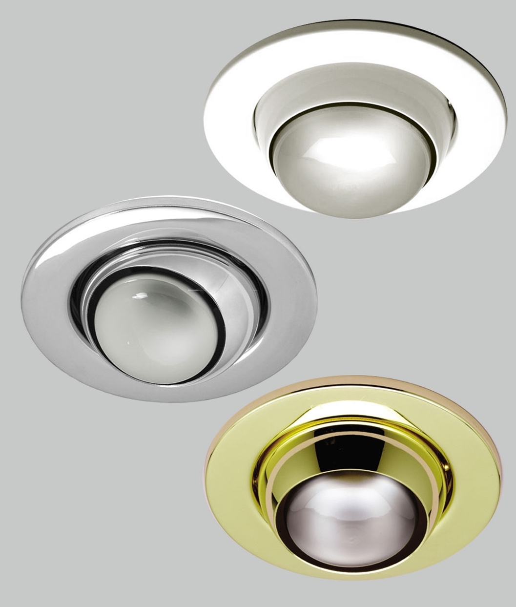 Eyeball Downlight For R80 Mains Reflector Lamps Adjustable