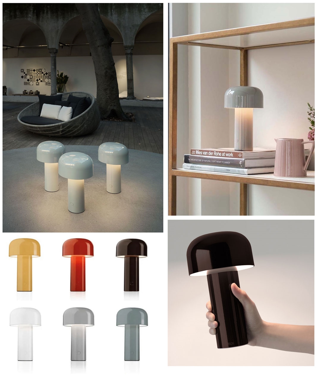 Table Lamp in 6 Colours Bellhop by Flos