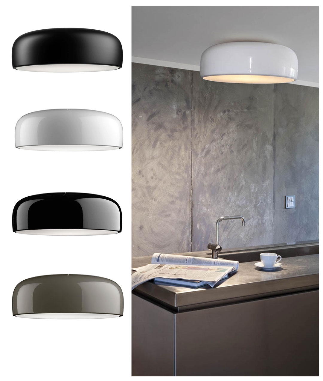 Flos Smithfield C A Modern Flush Ceiling Light From Flos