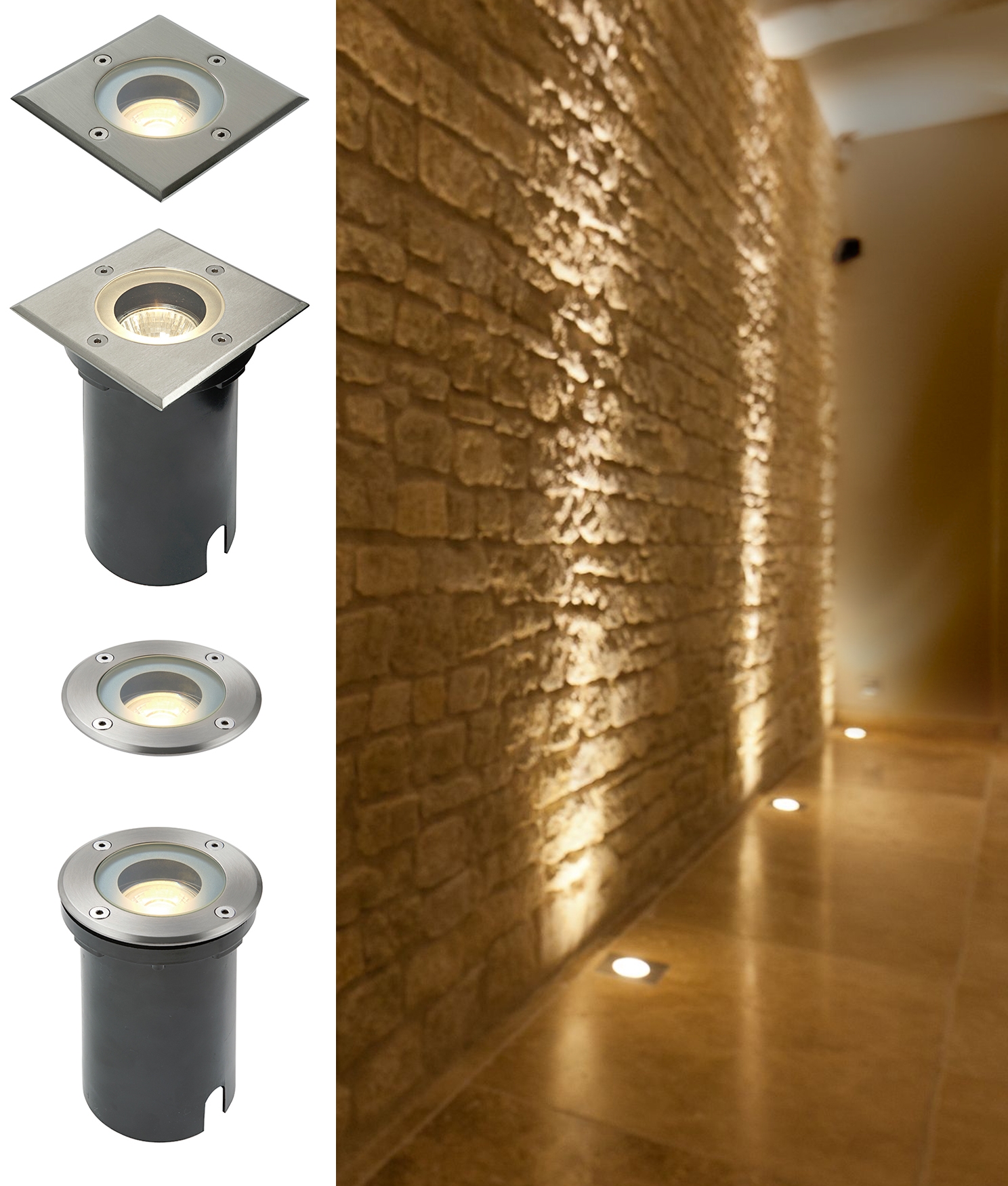 Budget Buried Uplight with LED Lamp for Low Heat, Energy Efficient