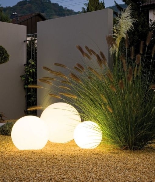 Exterior Globe Light For Patios Lawns, Ball Outdoor Lights
