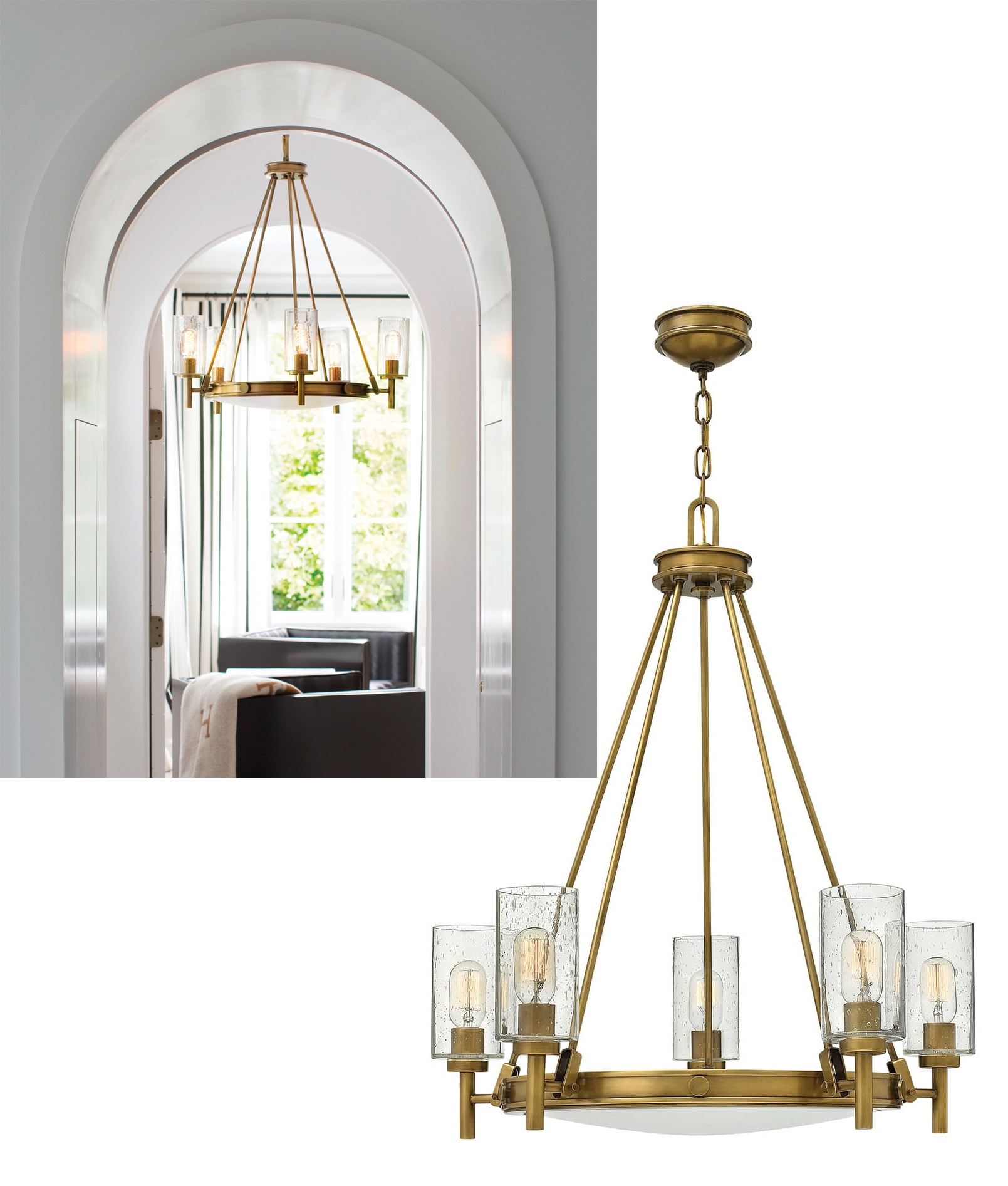 Wagon wheel deals lantern chandelier