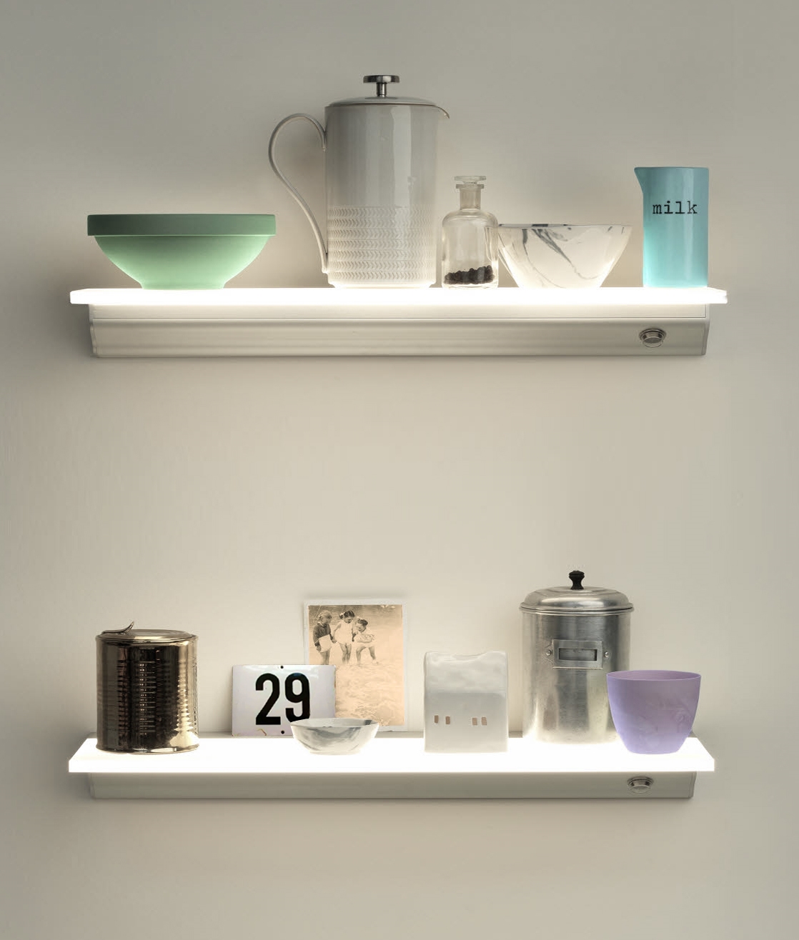 LED Opal Glass Illuminated Shelf Choose 600mm or 900mm