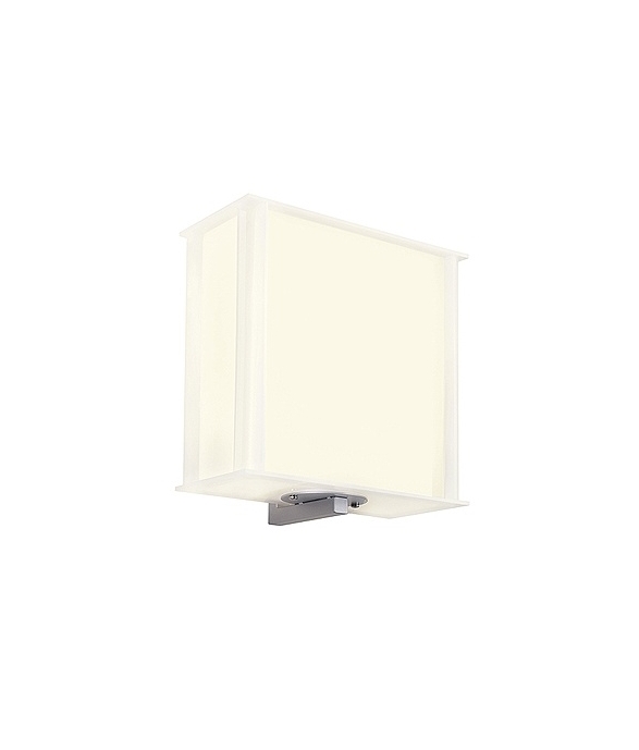 Intalite 229512 Silver Grey Lalu Wall 1/2 Light White Wall Light