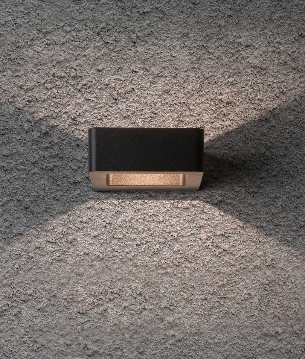 Zero Glare Up and Down Exterior Wall Light