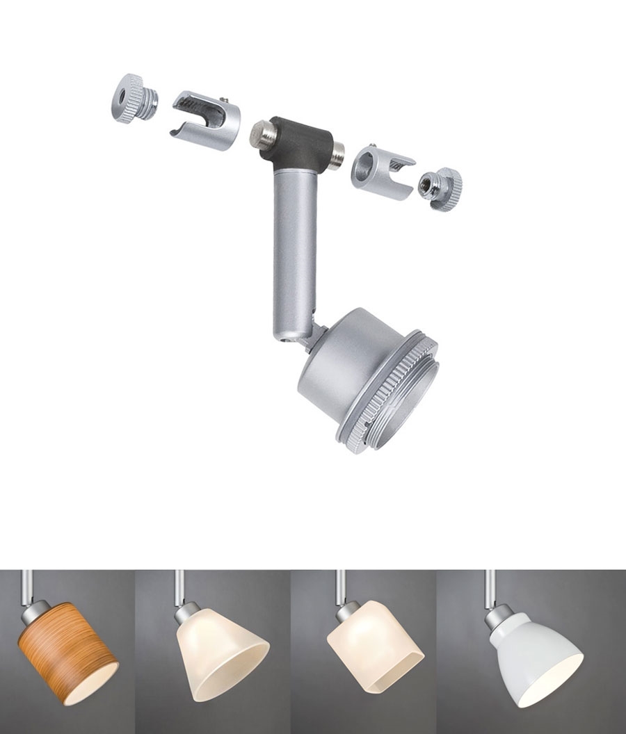 Paulmann Deco System Tension Wire LED Spot Light with Optional Shades