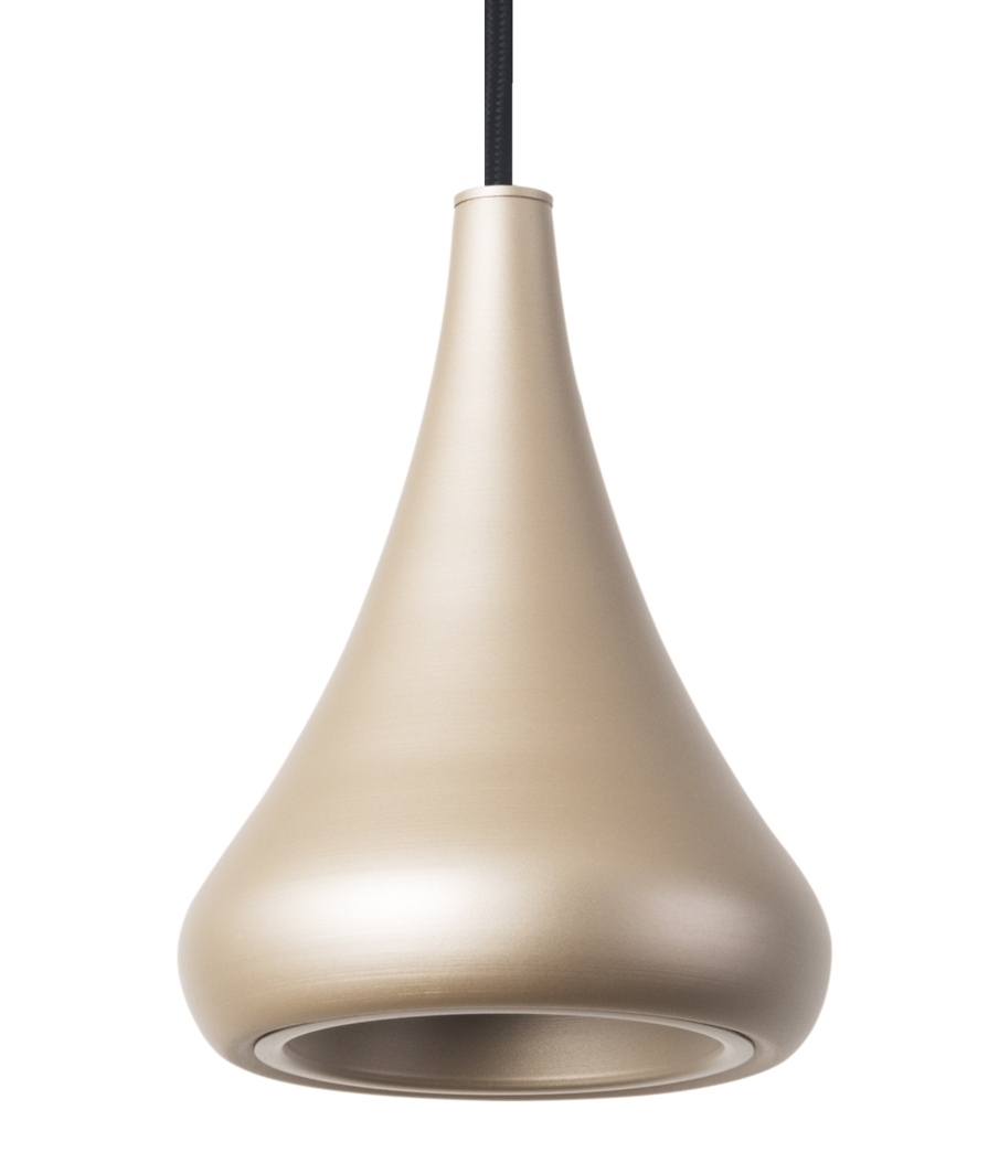 An LED Teardrop Shaped Pendant in 3 Finishes