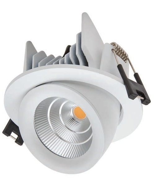 led scoop light white finish commercial christmas light display
