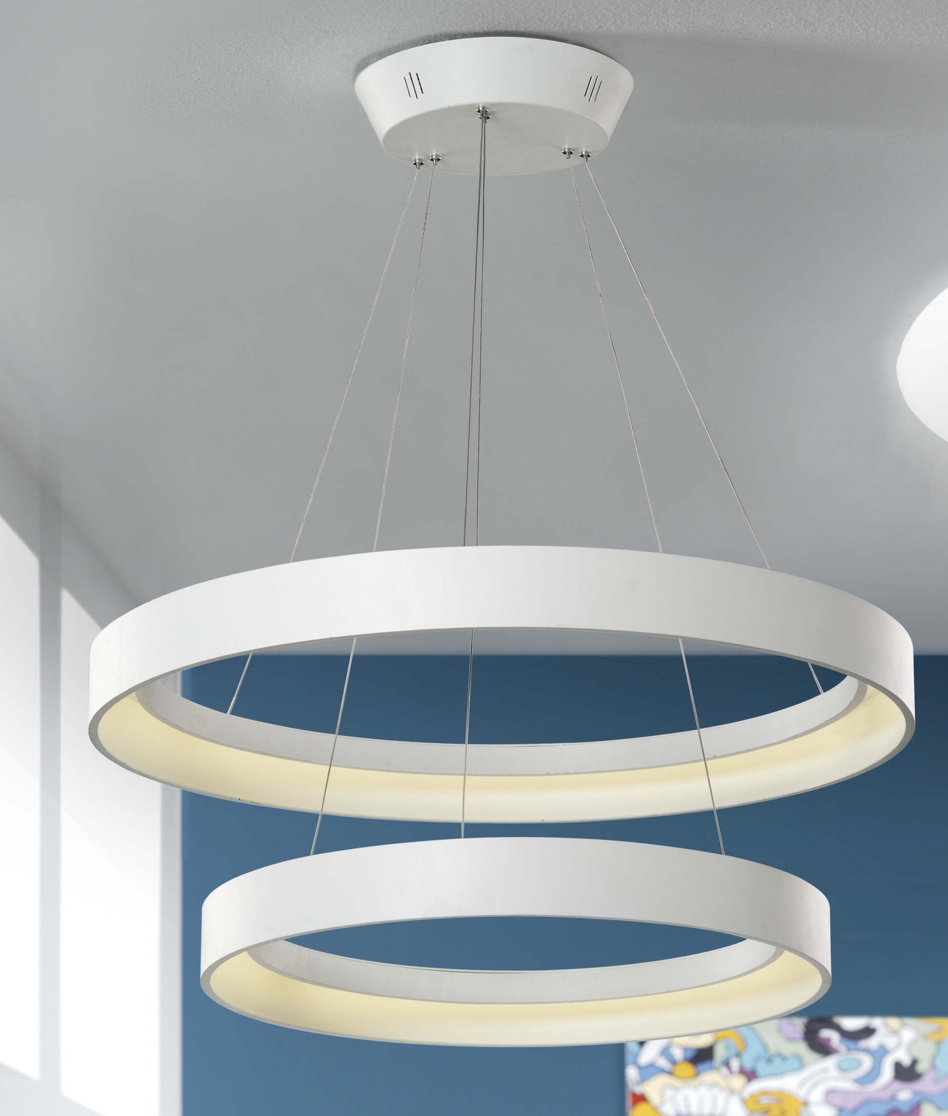 Uber Modern Circlular Led Pendant Uber Modern Double Circle Led Pendant